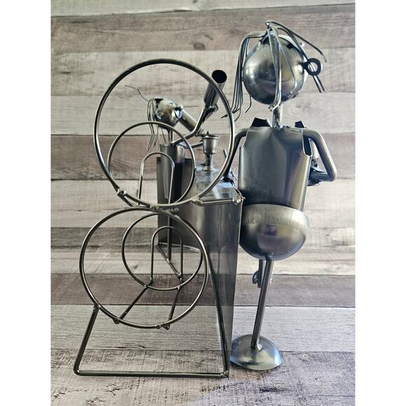 Couple at the Bar Metal Wine Bottle Holder - Picture 8 of 11